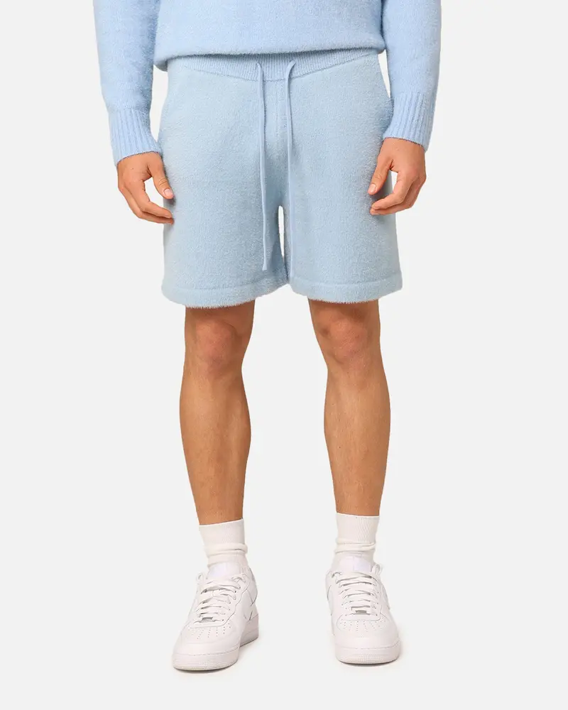 Xxiii Fluffy Knit Shorts Blue 1