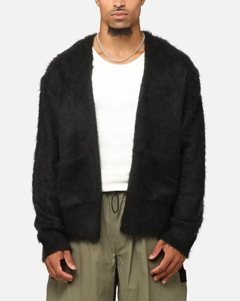 Xxiii Fuzzy Cardigan Black 1