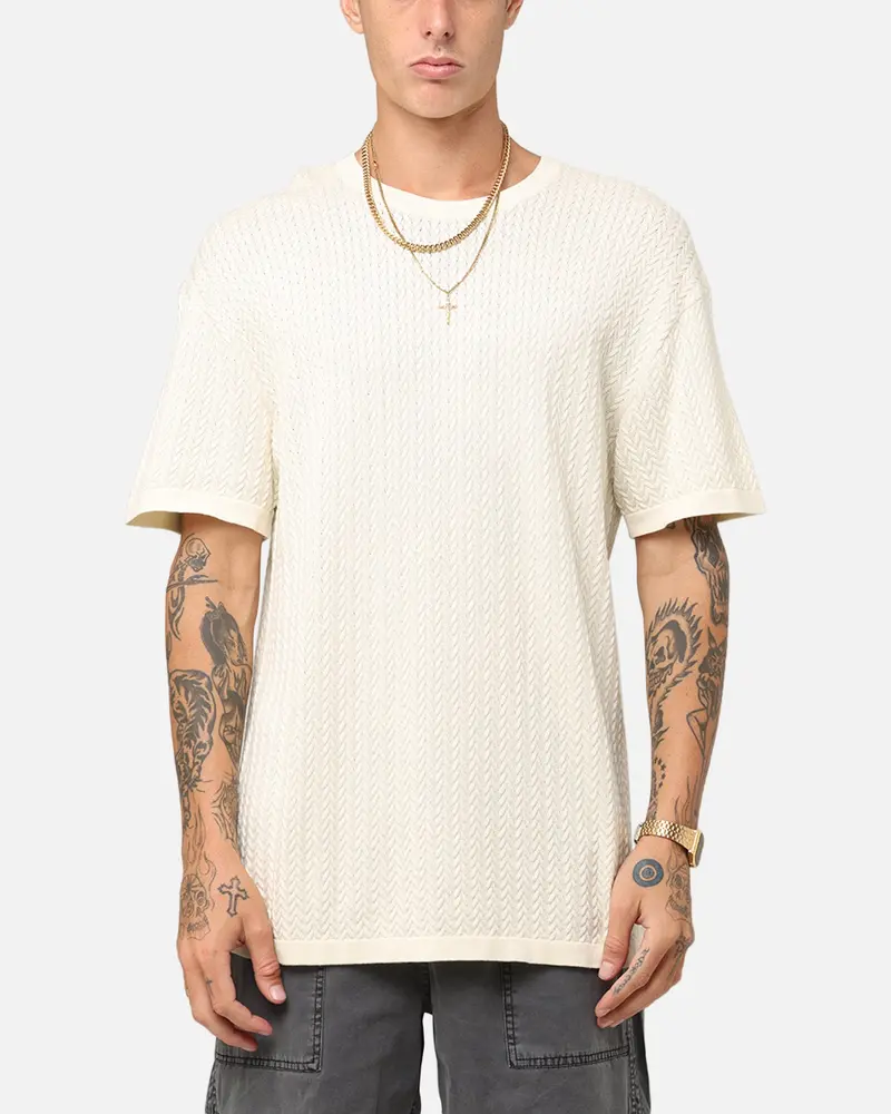 Xxiii Hampton Knit T-Shirt Cream 1