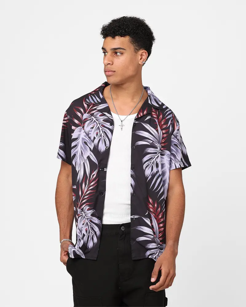 Xxiii Horizon Button Up Shirt Purple/Black 1