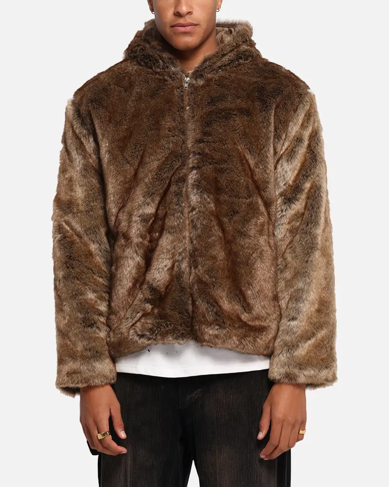 Xxiii Into The Wild Fur Jacket Brown 1