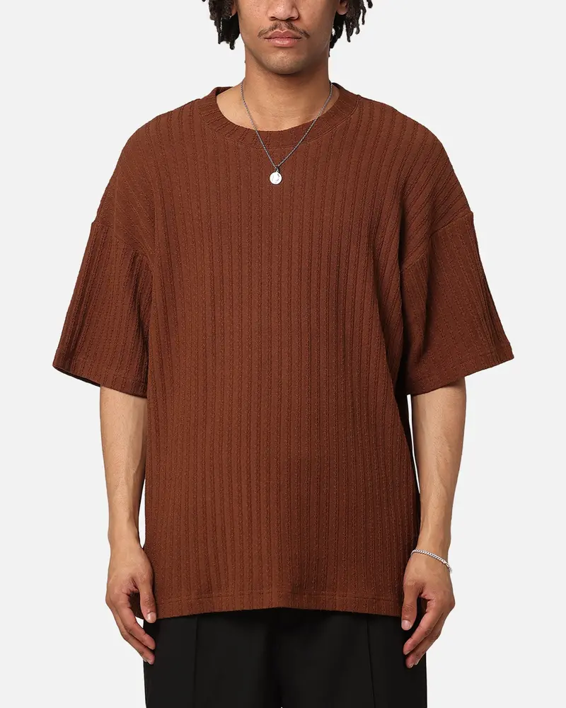 Xxiii Karl Knit T-Shirt Brown 1