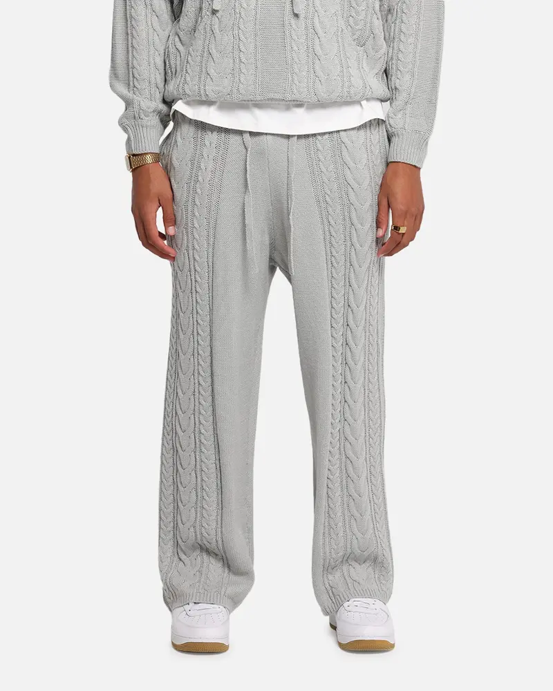 Xxiii Lakes Knitted Pants Grey 1