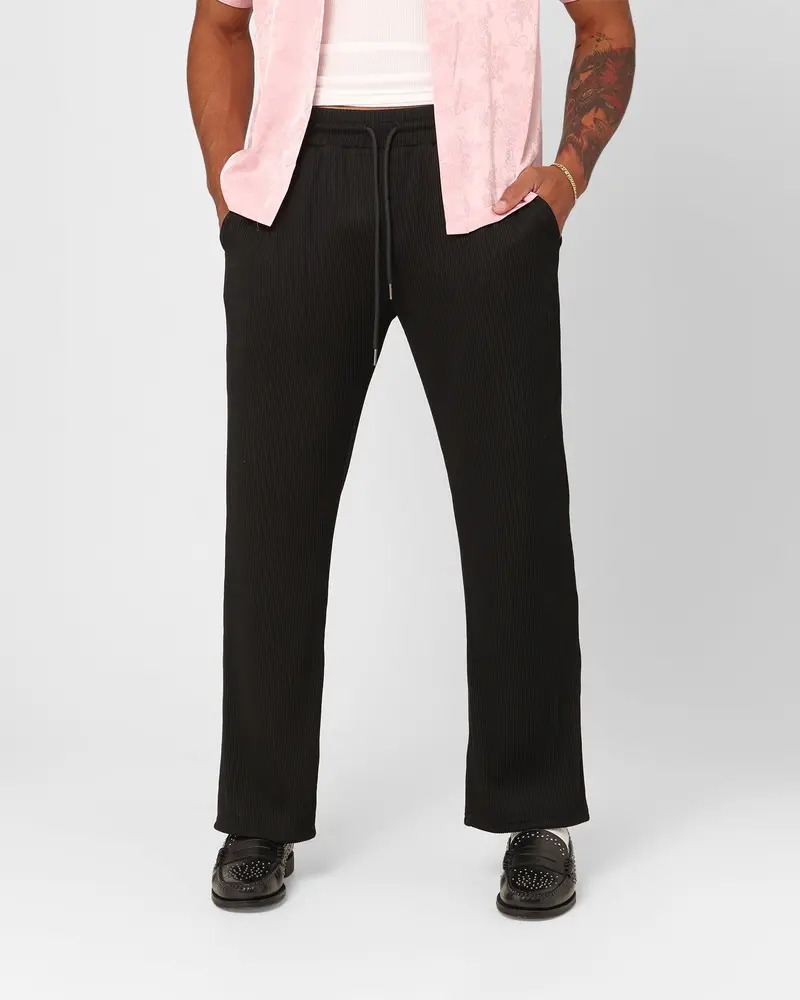 Xxiii Leon Ribbed Pants Black 1