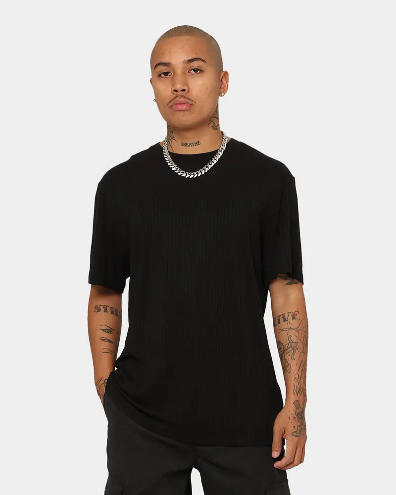 Xxiii Malik Knit T-Shirt Black 1