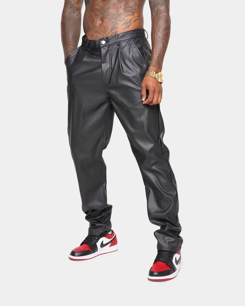 Xxiii Mykel Leather Pants Black 1