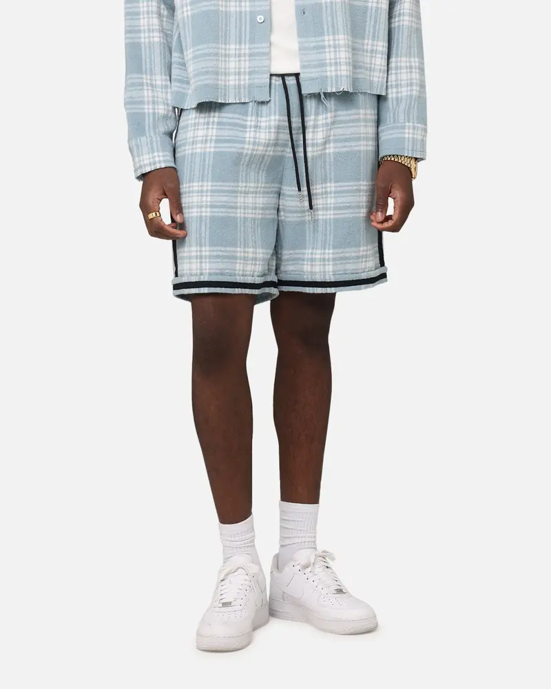 Xxiii Plaid Ball Shorts Blue 1