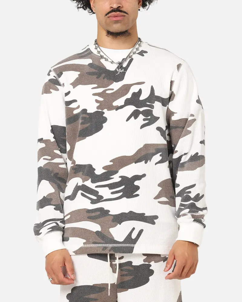 Xxiii Printed Thermal Long Sleeve T-Shirt Snow Camo 1