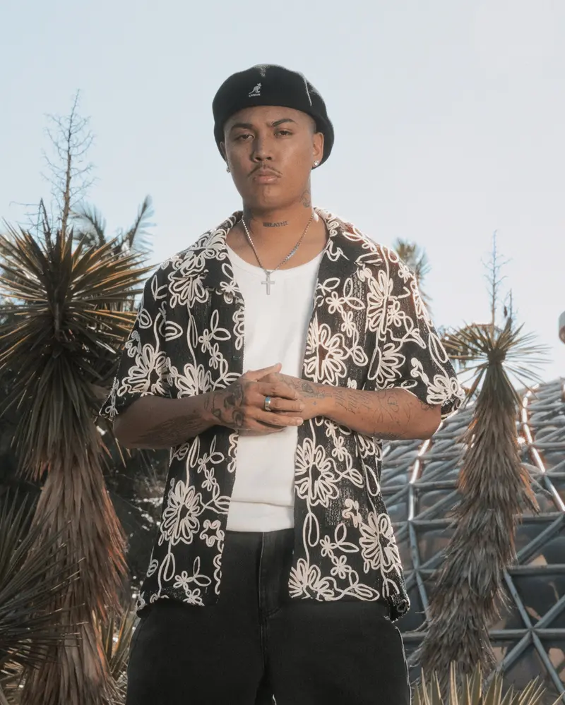 Xxiii Resort Knit Button Up Shirt Black/Cream 1