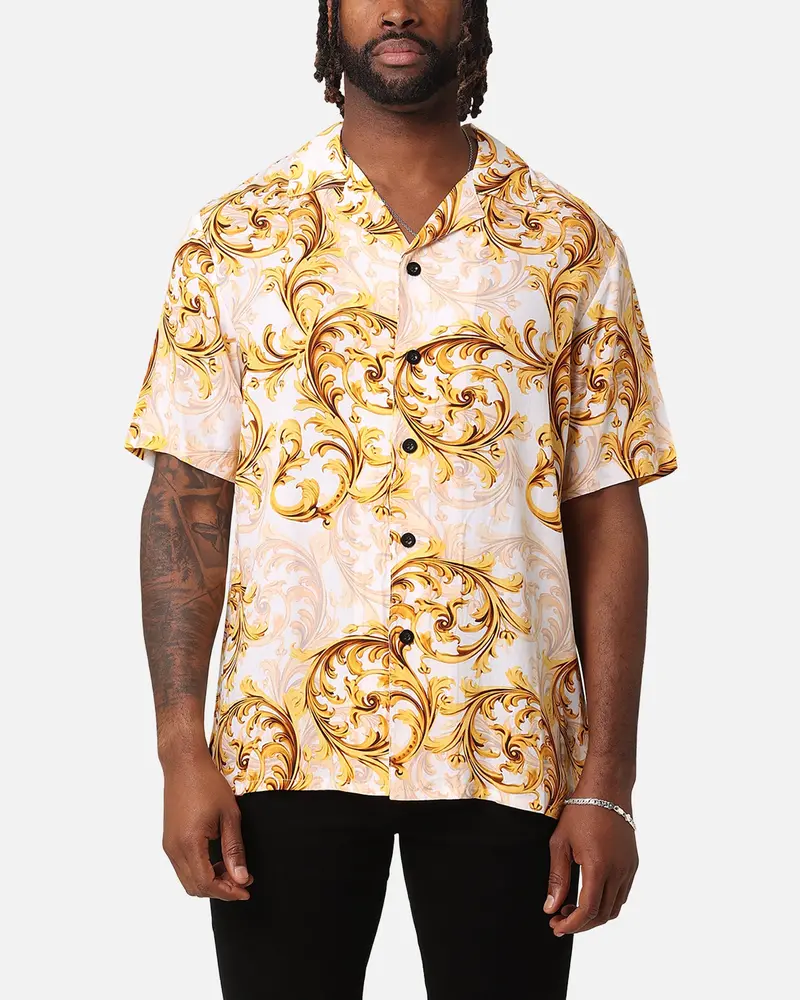 Xxiii Royalty Button Up Shirt Gold 1