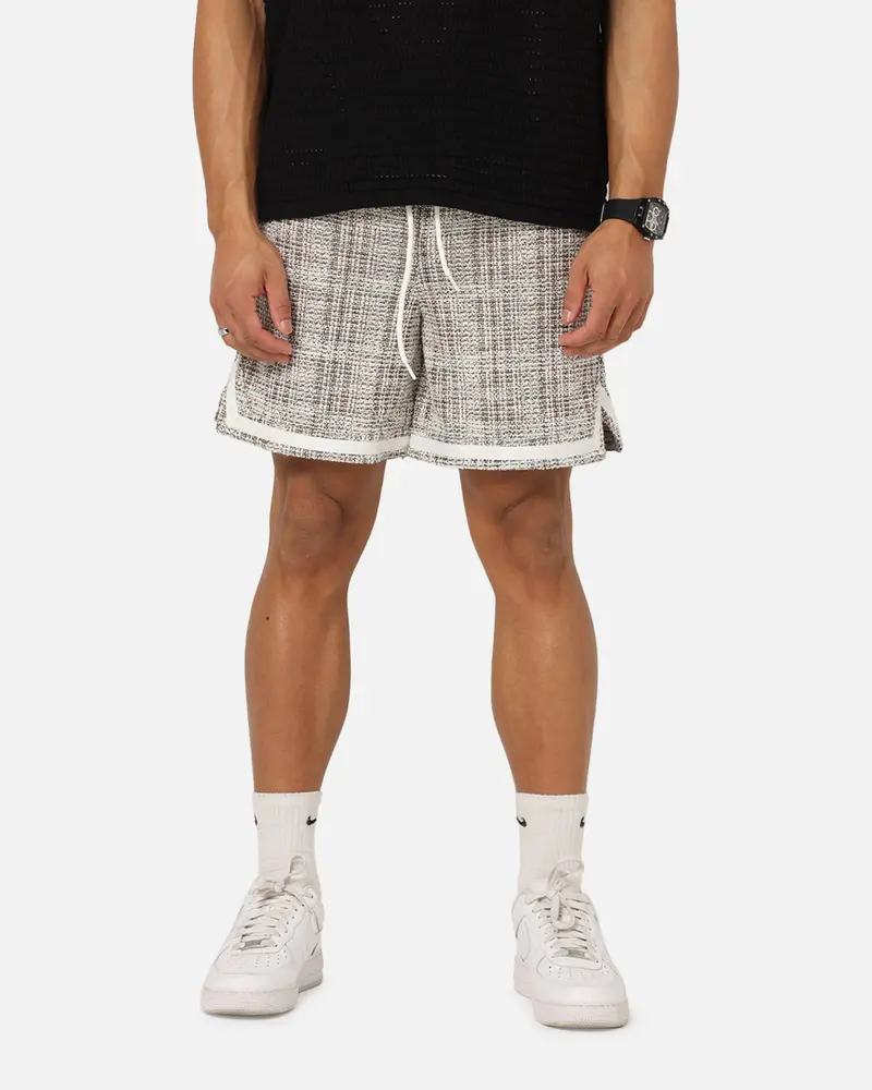 Xxiii Textured Ball Shorts Brown/Cream 1