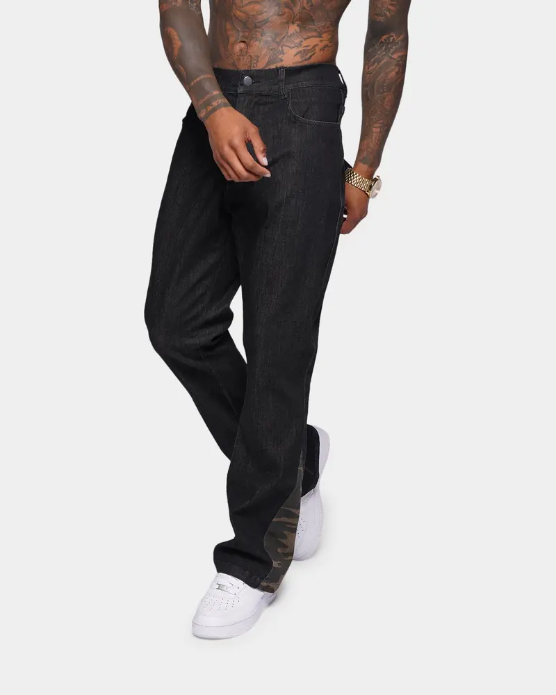 Xxiii Valur Camo Flare Jeans Black/Camo 1