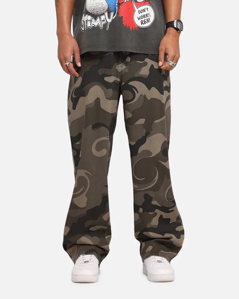 Xxiii Washed Camo Pants Camo 1