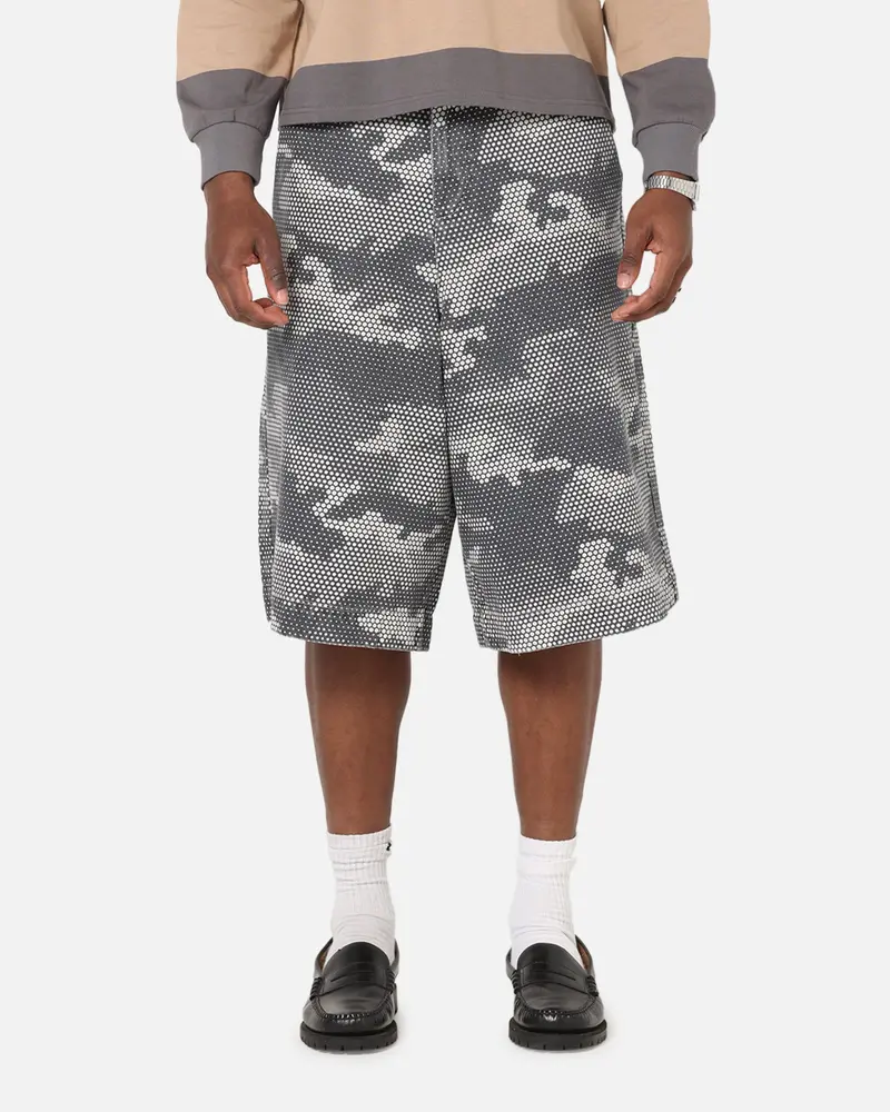 Xxiii Wide Leg Denim Shorts Digi Camo 1