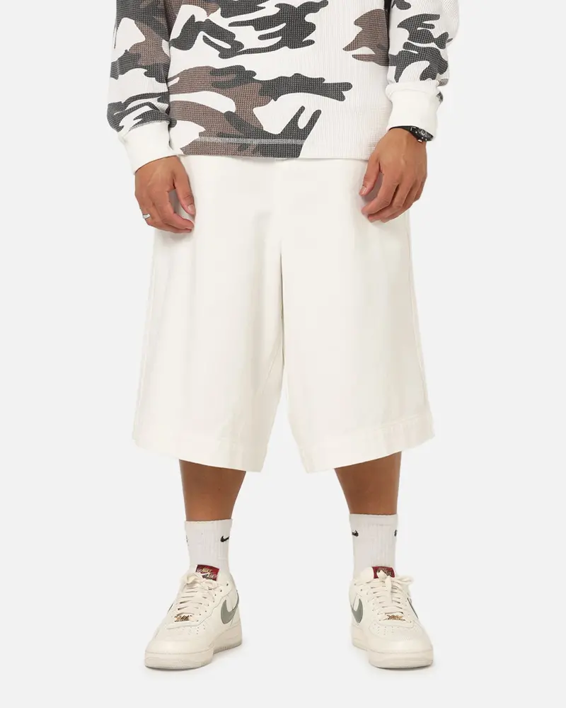 Xxiii Wide Leg Denim Shorts Off White 1