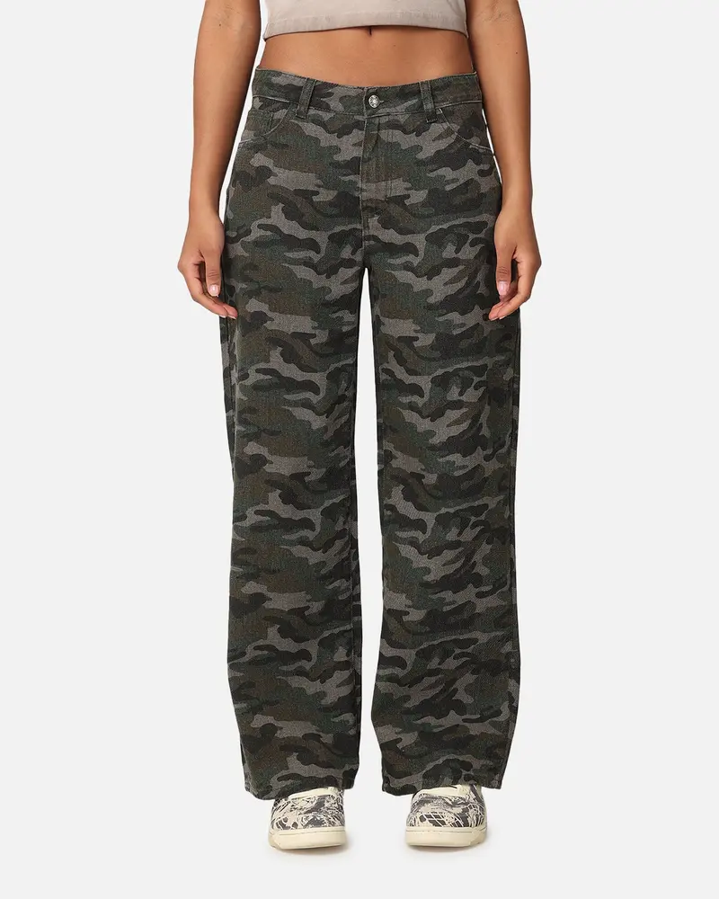 Xxiii Women's Camo Wide Leg Jeans Camo 1