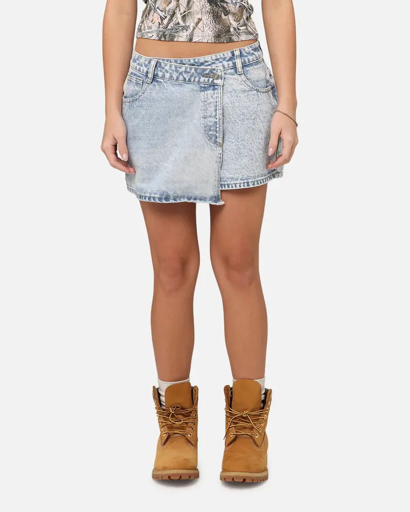 Xxiii Women's Control Denim Skort Denim Blue 1