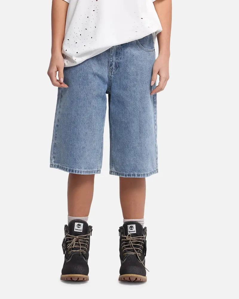 Xxiii Women's Low Rider Jorts Blue Denim 1