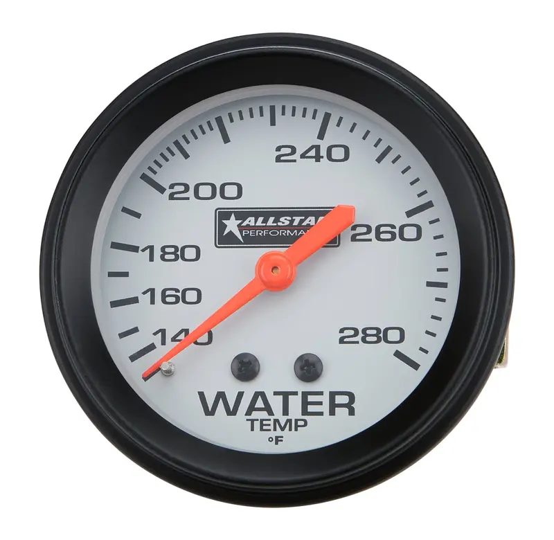 Allstar Performance 2-5/8" Water Temperature Gauge – 140°F To 280°F Range 1