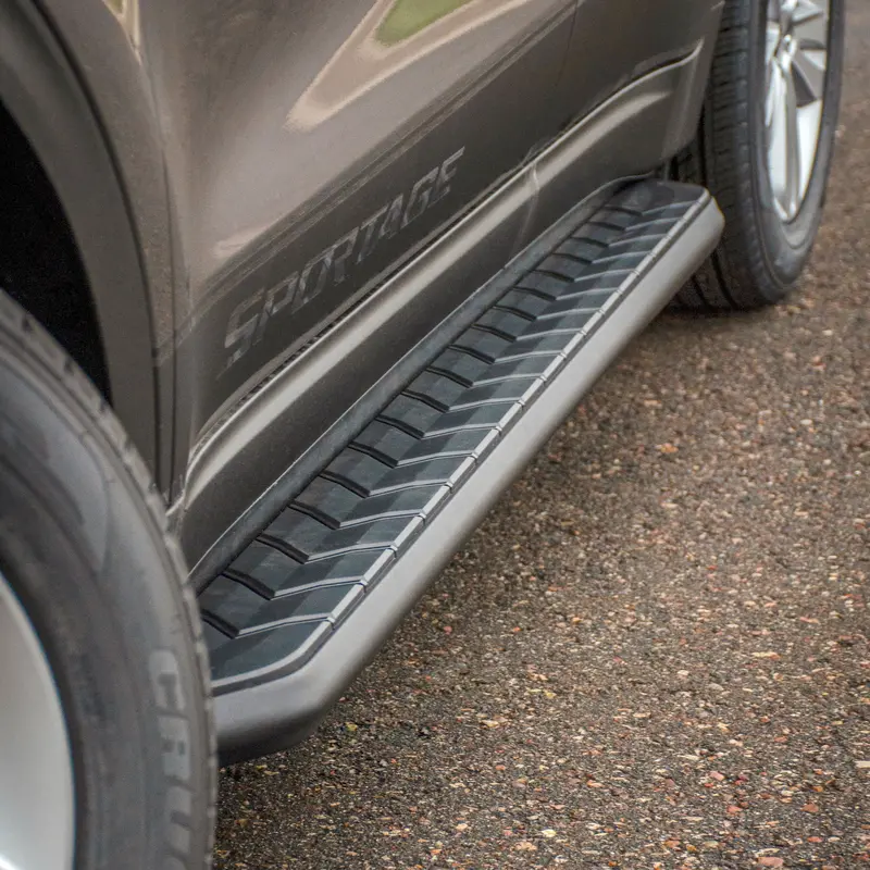 Aries Aerotread Running Boards – 5" X 76" Black Stainless Steel, Compatible With Select Cadillac, Chevrolet, And Gmc Models Including Tahoe 1