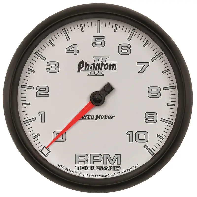 Autometer Phantom Ii 5-Inch In-Dash Tachometer With 10,000 Rpm Range 1