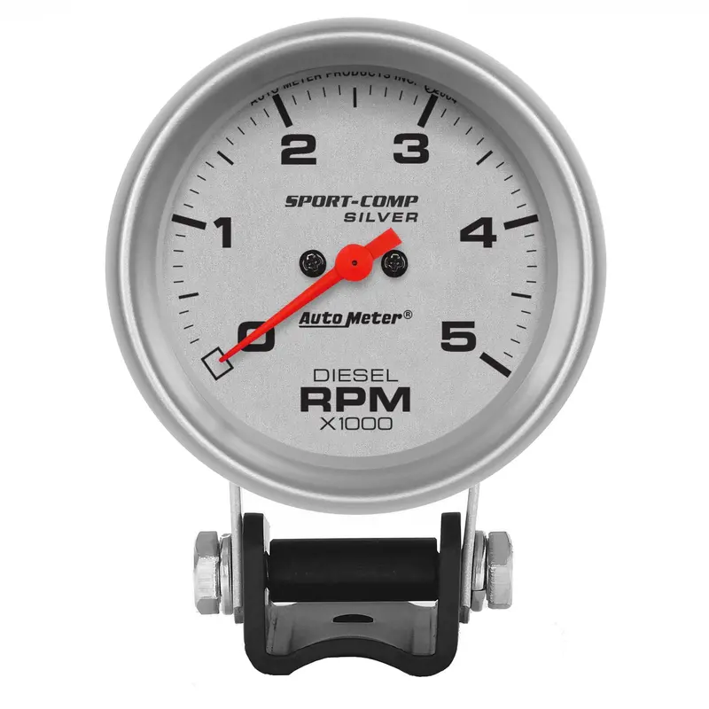 Autometer Ultra-Lite 2-5/8" Diesel Tachometer – 5,000 Rpm, Pedestal Mount 1