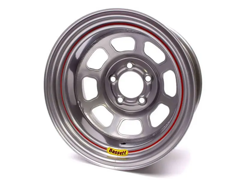 Bassett 58S52S 15X8 Silver Spun Steel Wheel – 5X5 Lug Pattern 1