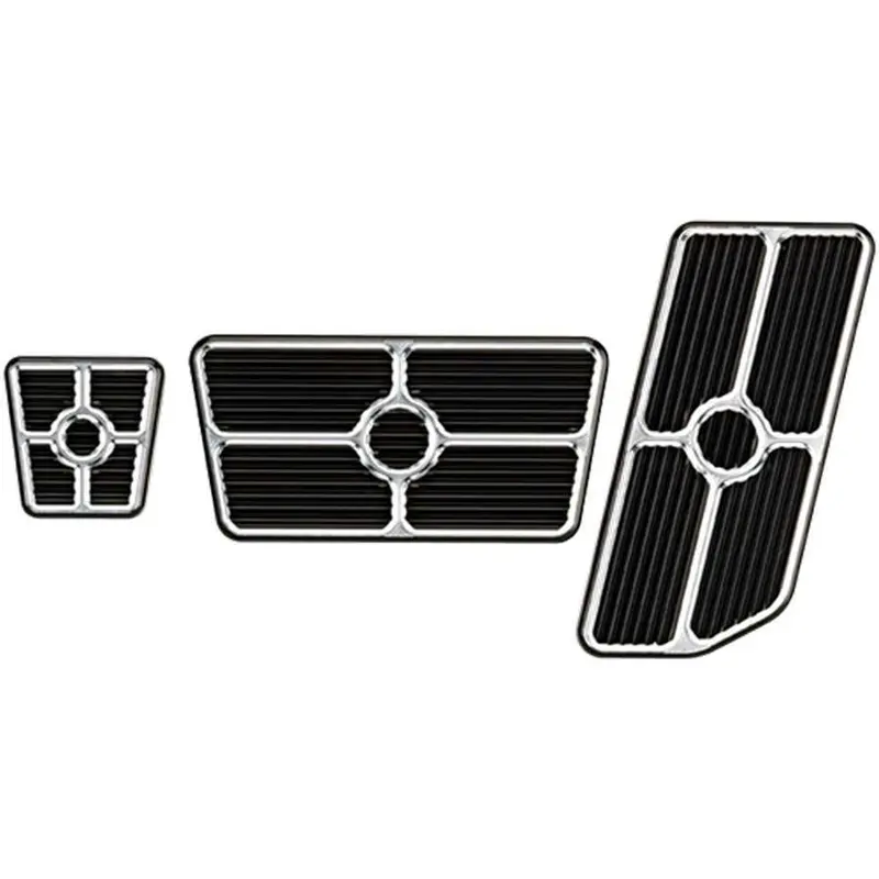 Billet Specialties Universal Grooved Black Pedal Kit – Model 198625 1