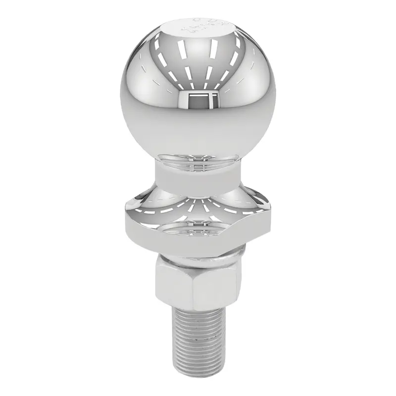 Curt Chrome Trailer Hitch Ball – 2-Inch Diameter, 3/4" X 2-1/8" Shank, 3,500 Lb Capacity 1