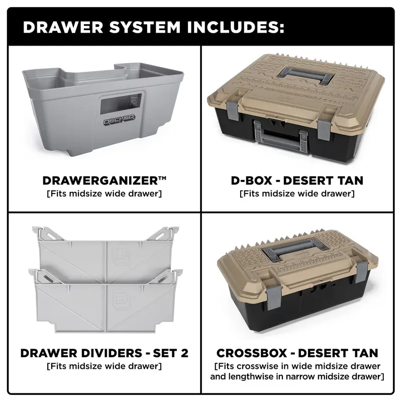 Decked Mn8 Modular Truck Bed Storage System 1