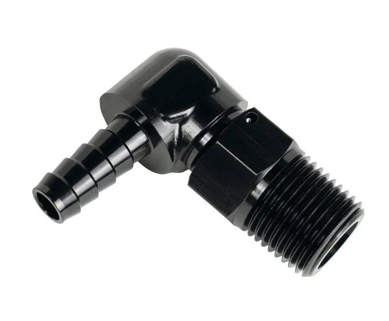 Derale 59406 90-Degree Adapter Fitting – 7/8"-14 Thread To 3/8" Barb 1