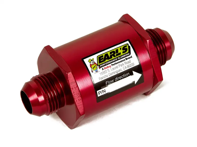 Earl’S 230216Erl Aluminum In-Line Fuel Filter For High-Performance Applications 1