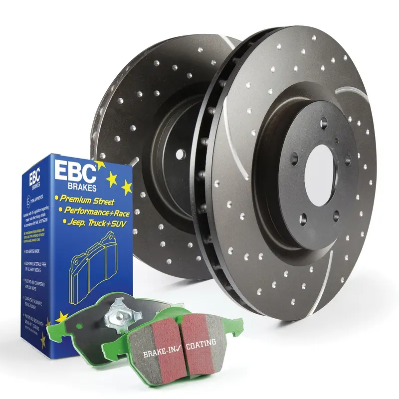 Ebc Greenstuff 2000 Brake Kit – S10Kr1134 Front Disc Brake Package With Gd Rotors 1