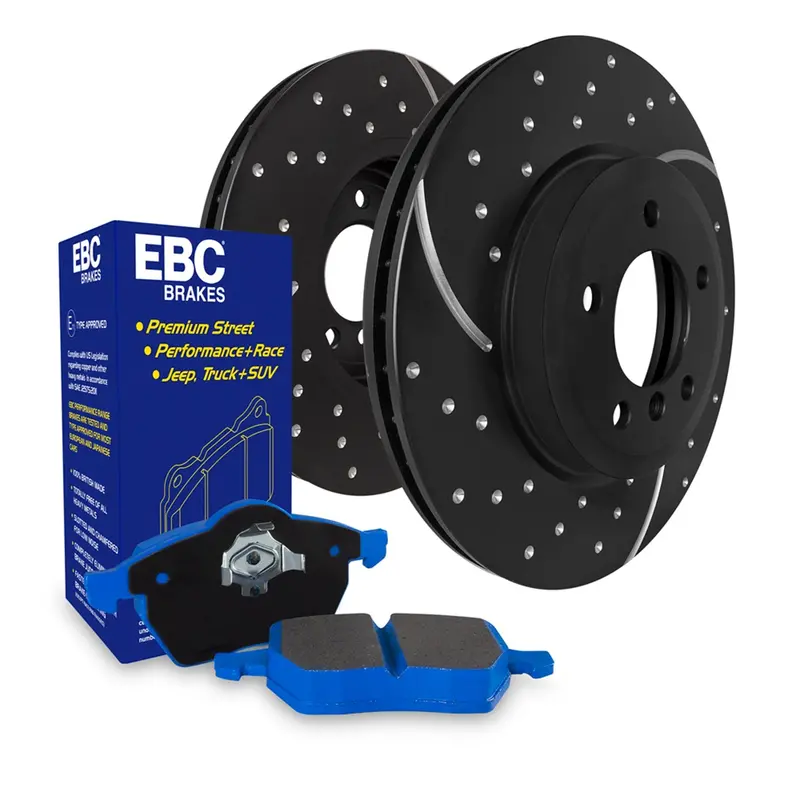 Ebc S6 Dual Friction Clutch Kit Featuring Bluestuff Pads And Gd Drilled Rotors 1