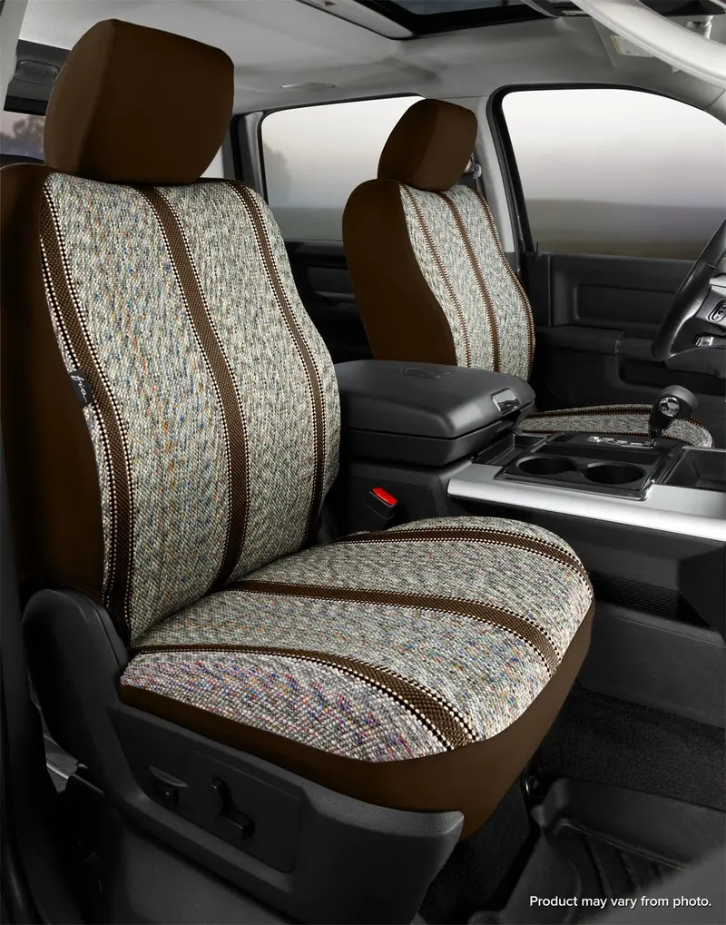 Fia Tr49-43 Saddle Blanket Seat Covers — Brown Custom Fit For Jeep Wrangler Bucket Seats 1