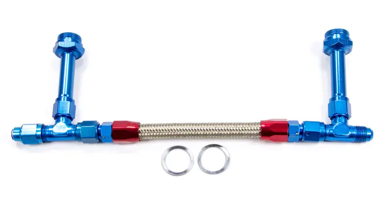 Fragola 920002 #6 Fuel Line Kit 7/8-20 Dual Inlet 4150 1