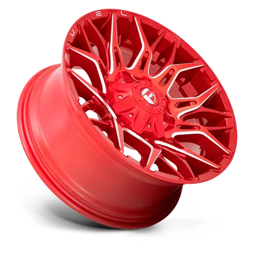 Fuel D77122201747 22X12 Inch Off-Road Wheel – 8X170Mm, Gloss Red/Milled Face, -44Mm Offset 1