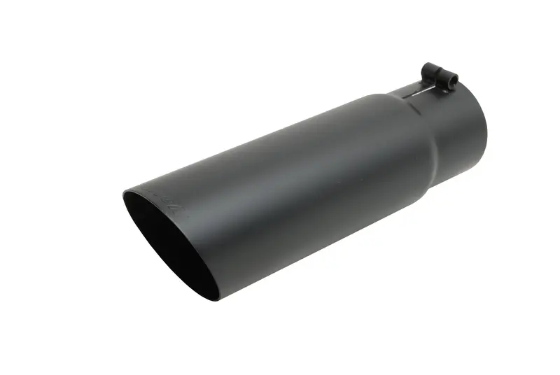 Gibson Performance 500379-B Black Ceramic Exhaust Tip – Single-Wall, Angled Design 1