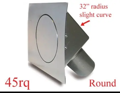 Hagan Street Rod Round Hinged Fuel Door – Left-Side Mount, Quarter Panel Style 1