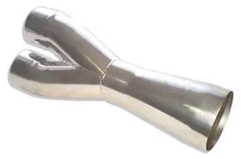 Howe H2021 Dual-Exhaust Y-Pipe: 3.5-Inch To 5-Inch Transition 1