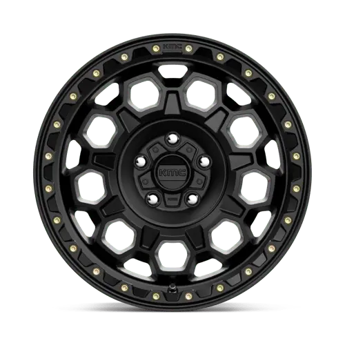 Kmc Km545 17X9 Inch Alloy Rim – 5X5.0 Bolt Pattern, Satin Black Finish, Zero Offset 1