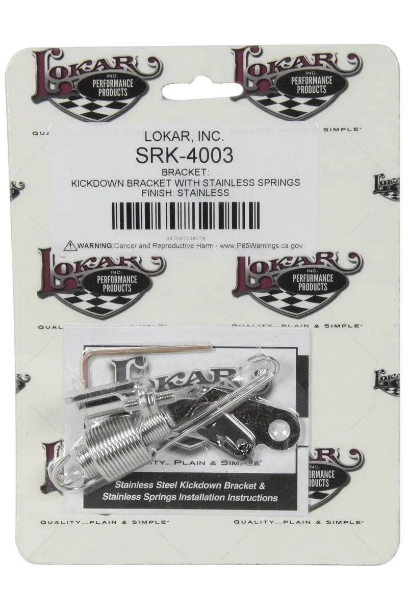 Lokar Stainless Steel Kickdown Bracket – Corrosion-Resistant Transmission Linkage 1