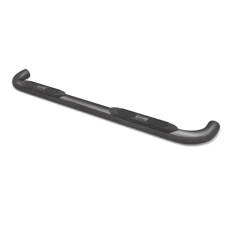 Lund 23476453 4-Inch Oval Bent Nerf Bar – Includes Mounting Brackets, Matte Black Finish 1
