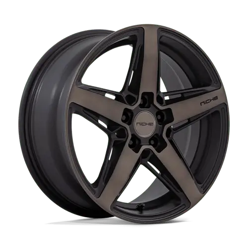 Niche M271188080+30 18X8.0 Inch Alloy Wheel – 5X100Mm Bolt Pattern, Matte Black Finish 1