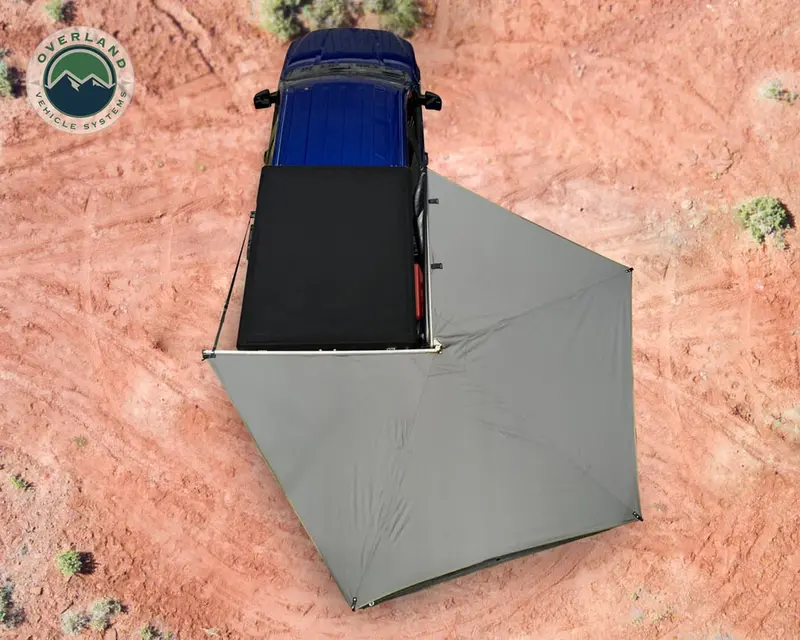 Overland Vehicle Systems 19569907 Nomadic 270 Lt Passenger Side Awning With Bracket Kit Overland Vehicle Systems 1