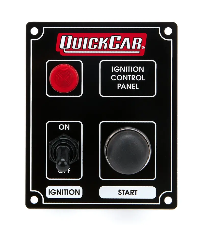 Quickcar Racing Ignition Control Panel With Indicator Lights – Black 1