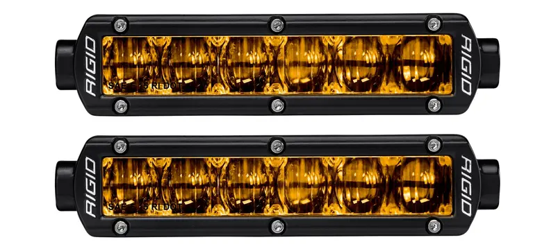 Rigid Industries Sr-Series Pro 6-Inch Selective Yellow Fog Light Pair – Sae J583 Certified & Street Legal 1