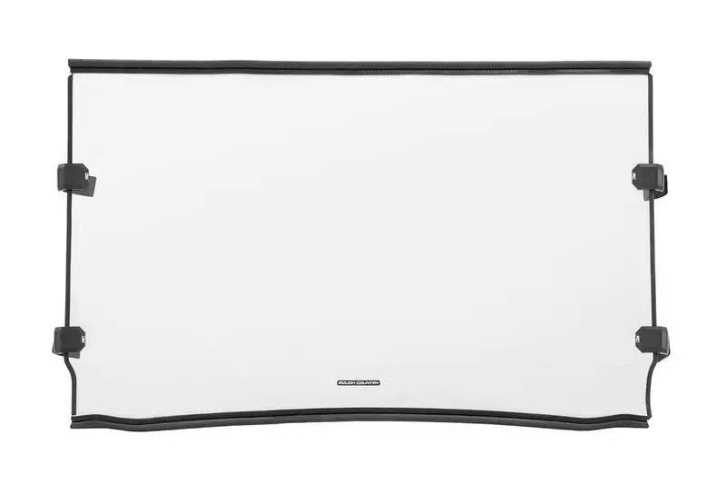 Rough Country 98115150 Scratch-Resistant Full Windshield For Kawasaki Mule Pro Fx/Fxt (2015–2022) 1