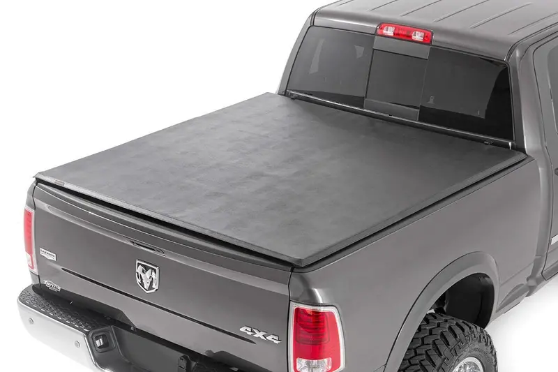 Rough Country Rc44309650 Ram 1500 Soft Tri-Fold Bed Cover 6 Foot 4 Inch Bed For 19-Pres Ram 1500 Rough Country 1