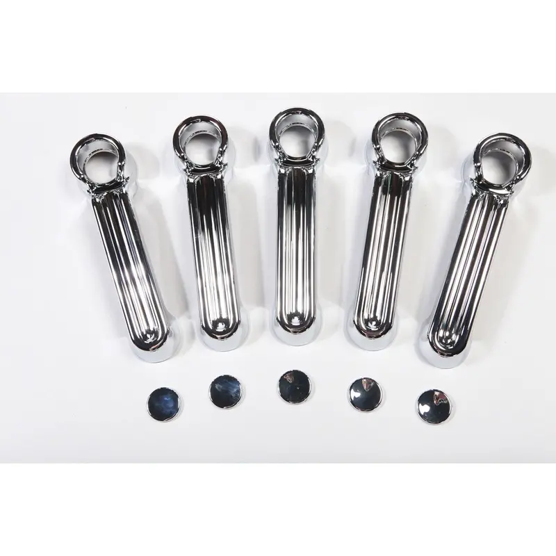 Rugged Ridge 13311.12 Chrome Door Handle & Tailgate Hinge Cover Set (4-Door) 1